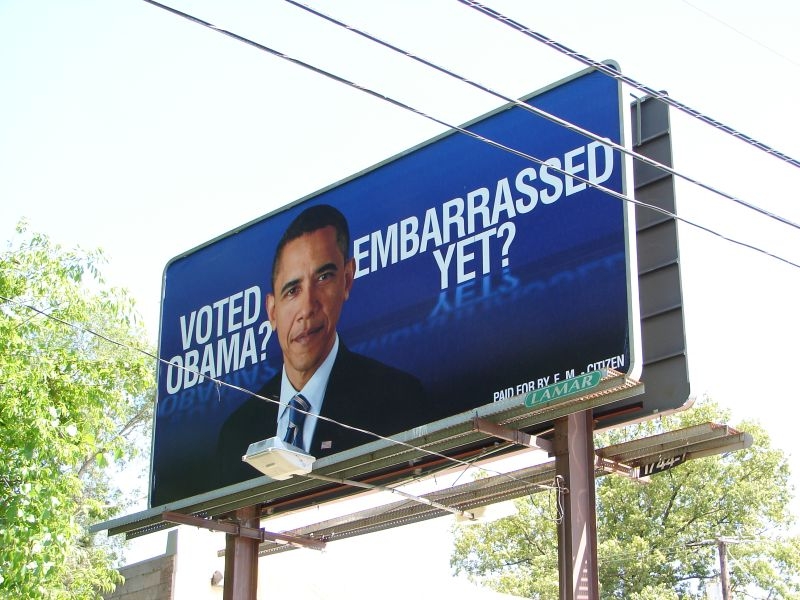 voted obama, embarassed yet