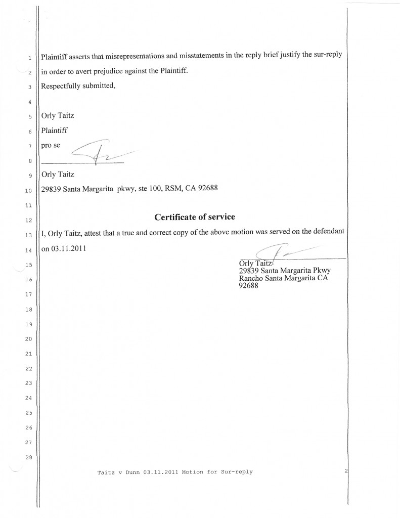 Taitz v Dunn 03.11.2011_0002