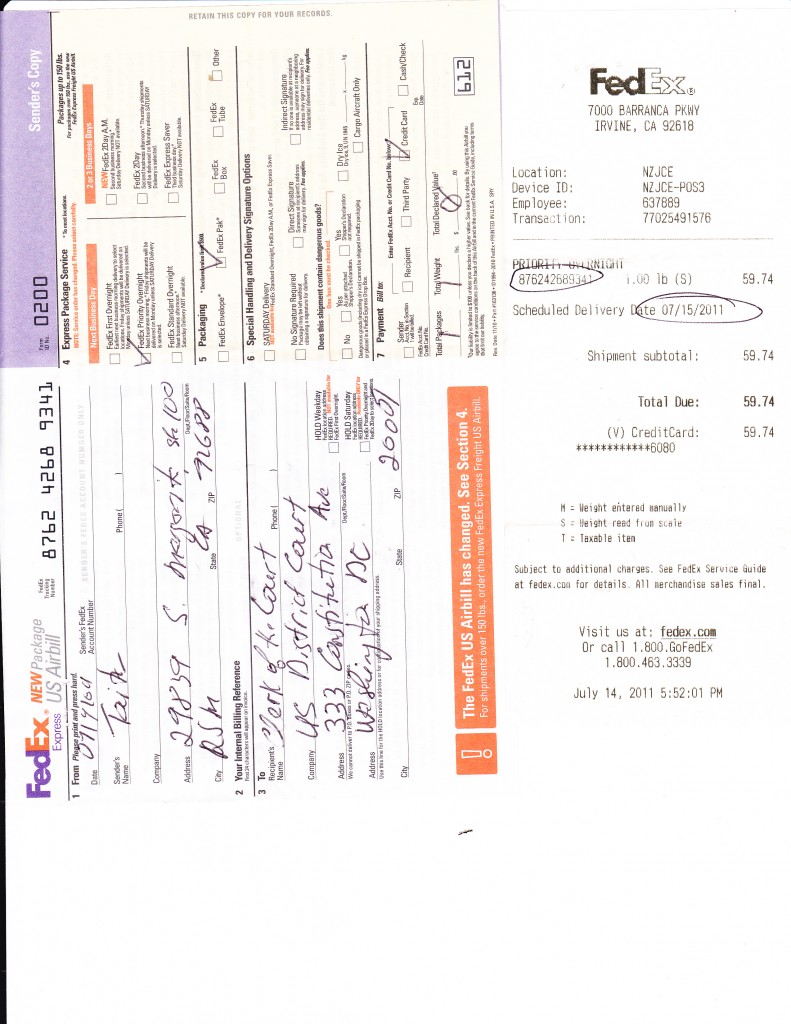 second fed ex