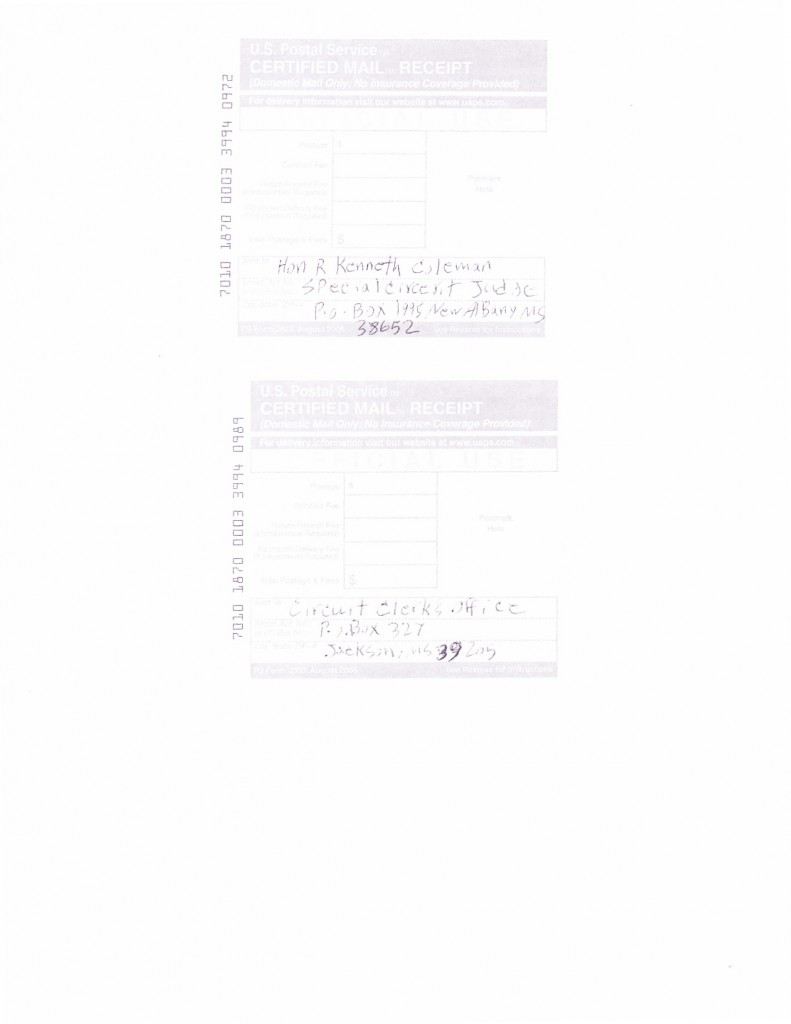 MS certified mail 03.05.2012