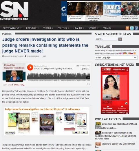 Syndicated News 01.26.2014